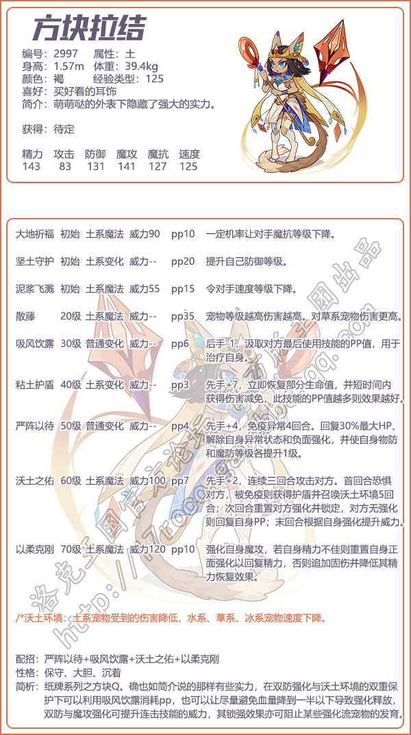 《洛克王國》方塊拉結(jié)性格推薦