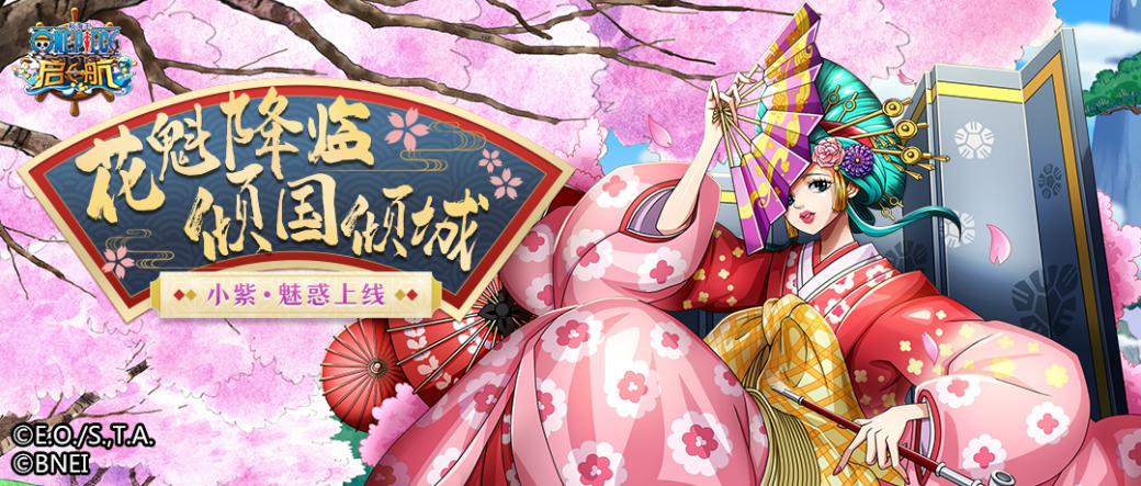 航海王啟航四月新版本！和之國花魁小紫魅惑上線！