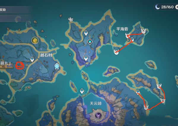 原神刷刀鐔路線分享圖5