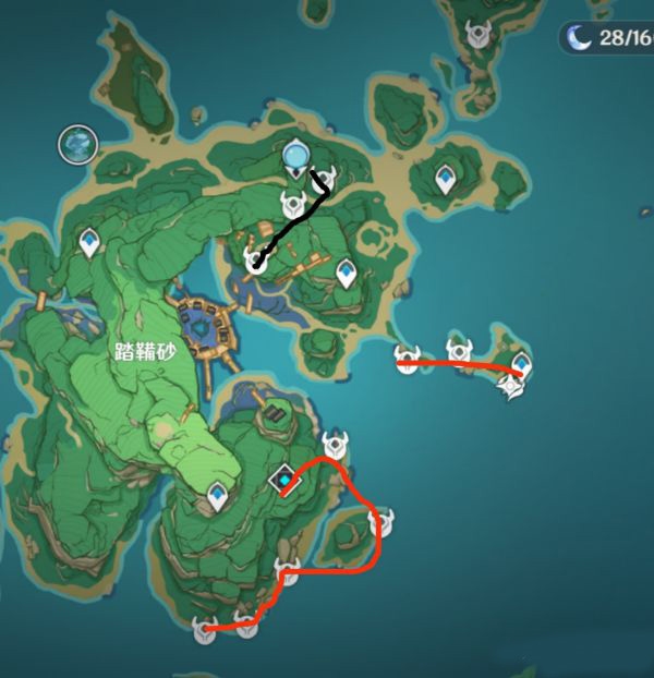 原神刷刀鐔路線分享圖3