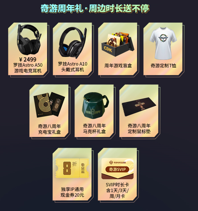 奇游加速器八周歲生日會邀請函 · 請查收！