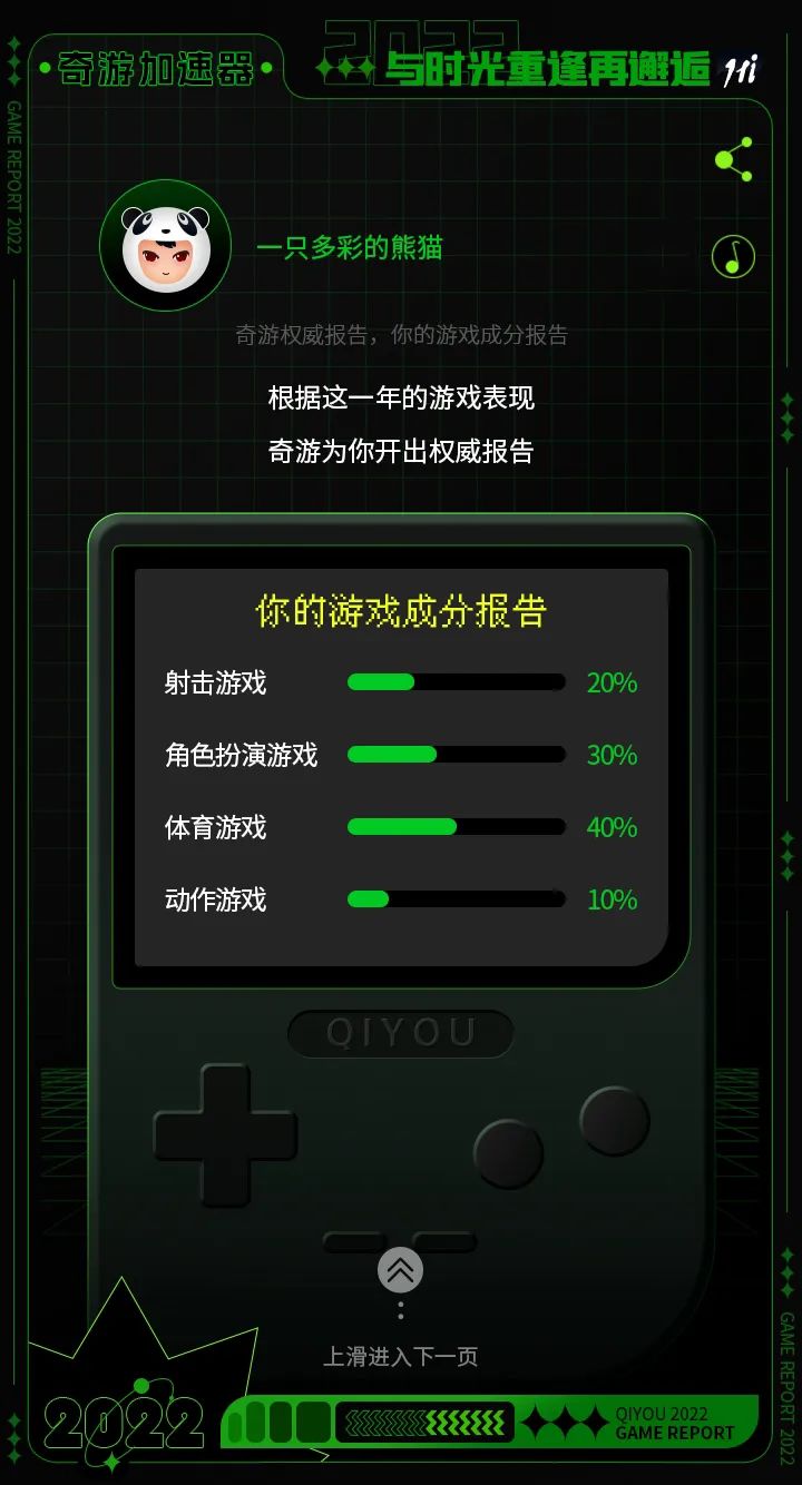 奇游加速器年末送游戲 | 一鍵解鎖你的2022游戲報告