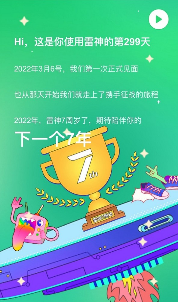 雷神加速器開盲盒啦！你的2022年度加速賬單已送達(dá)~