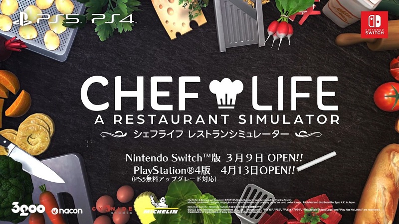 《主廚人生：餐廳模擬器》確定發(fā)售Switch和PS4版