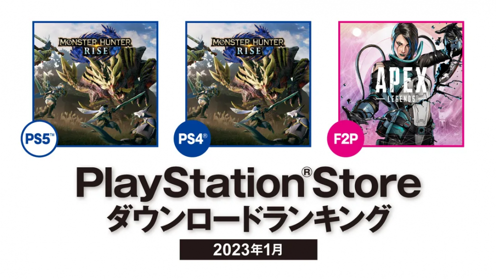日本北美地區(qū)PS商城 2023年1月游戲下載排名公布