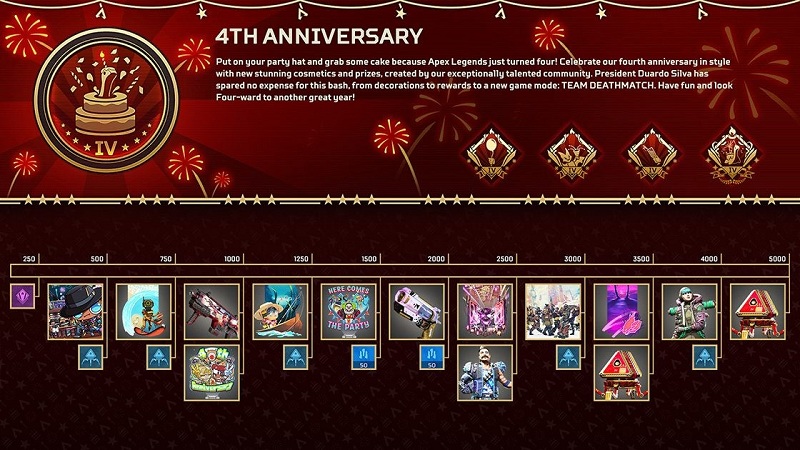 《Apex英雄》四周年紀念活動 免費送英雄密客和艾許