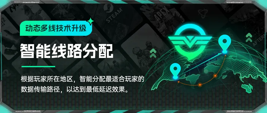 奇游加速器動態(tài)多線技術(shù)升級！和丟包掉線說拜拜！